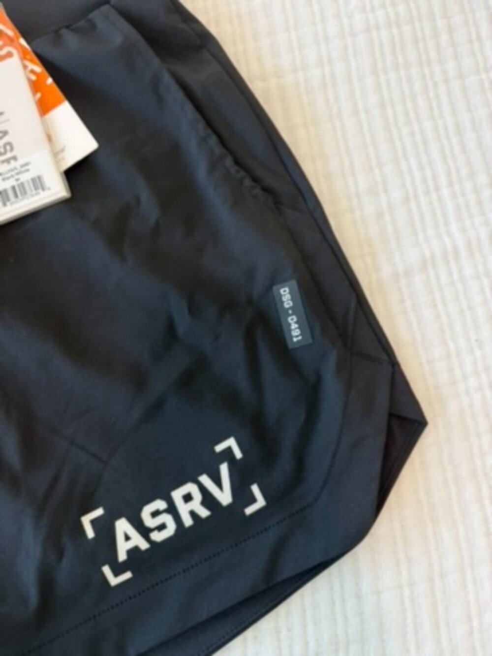 ASRV Linerless Training Shorts Black White Men’s M NWT - Picture 3 of 4
